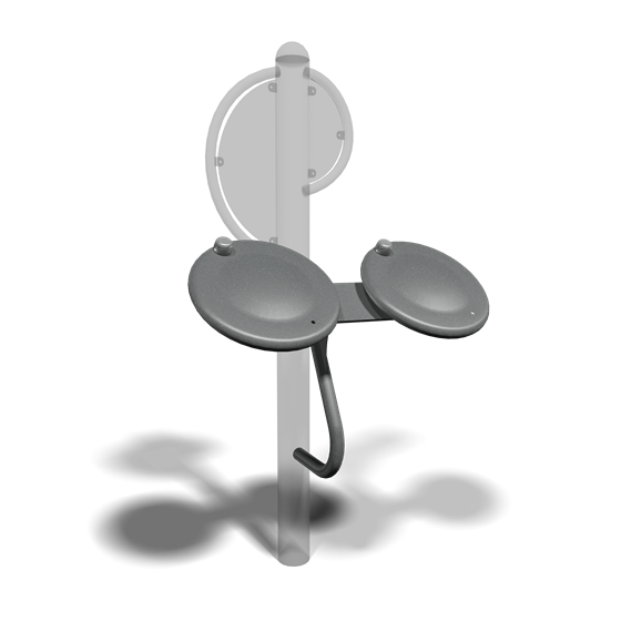 Grey Outdoor Fitness Twister with Foot Plates