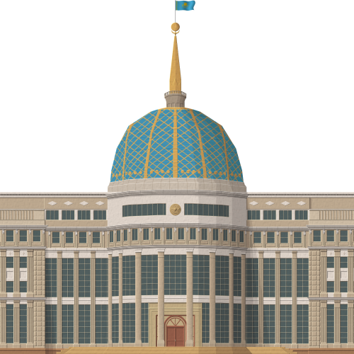 aqorda presidential palace kazakh steppe building golden retriever others