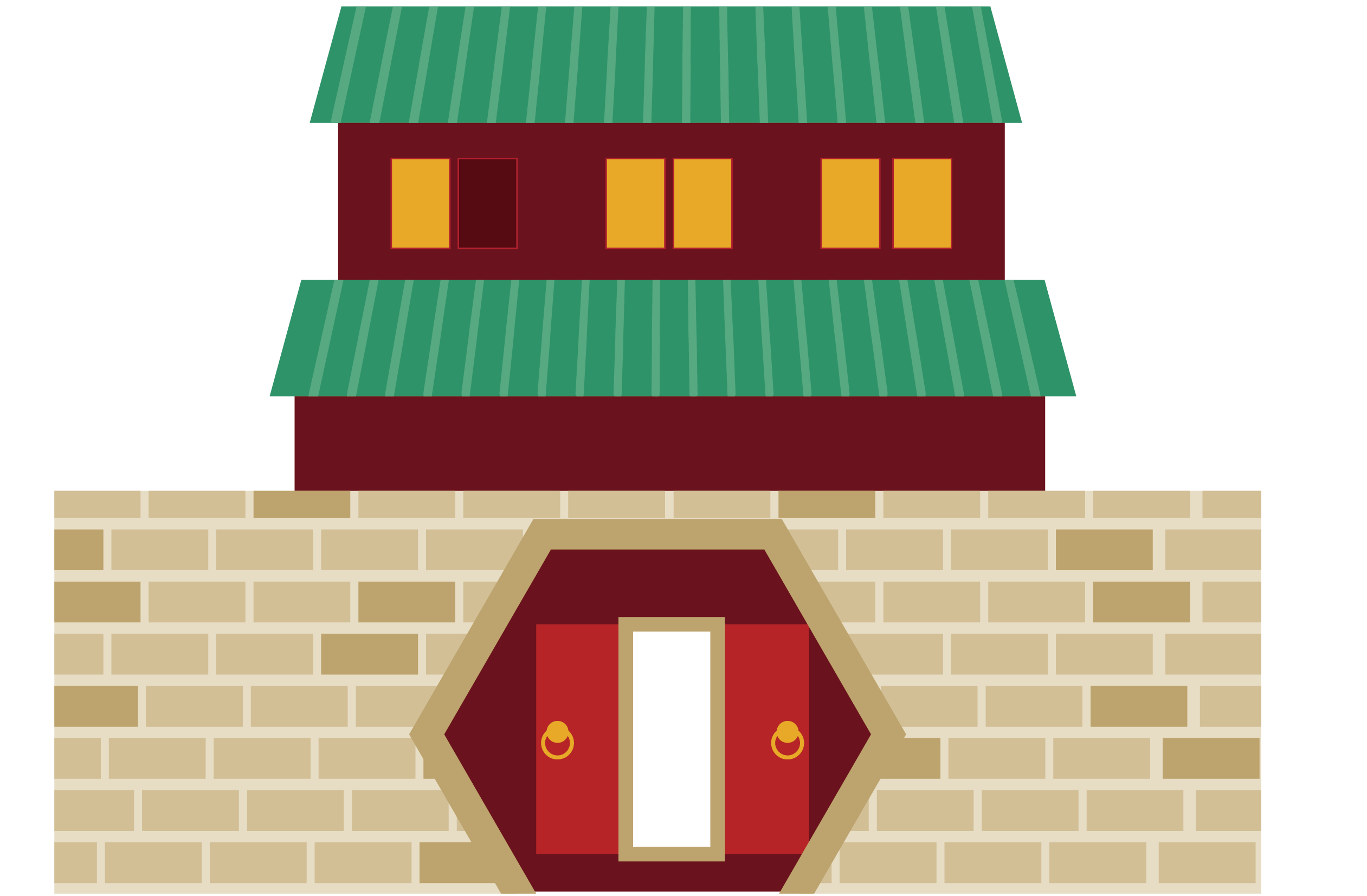 architecture chinatown building vector gate tower