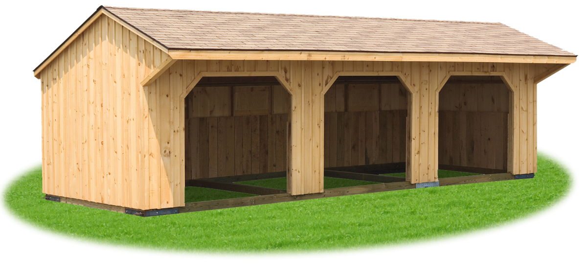 barn building lean to roof batten shelter from wind and rain
