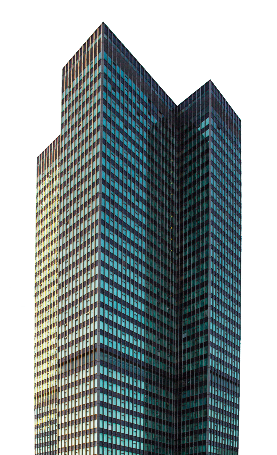 Blue and black building facade transparent background PNG free download