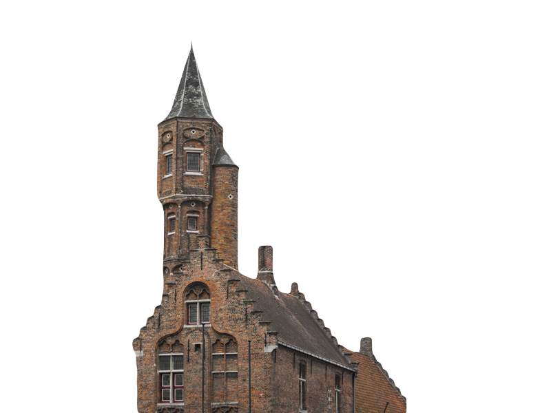 brown bricked building illustration transparent background PNG free download