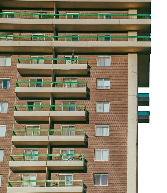 Brown commercial building transparent background PNG free download