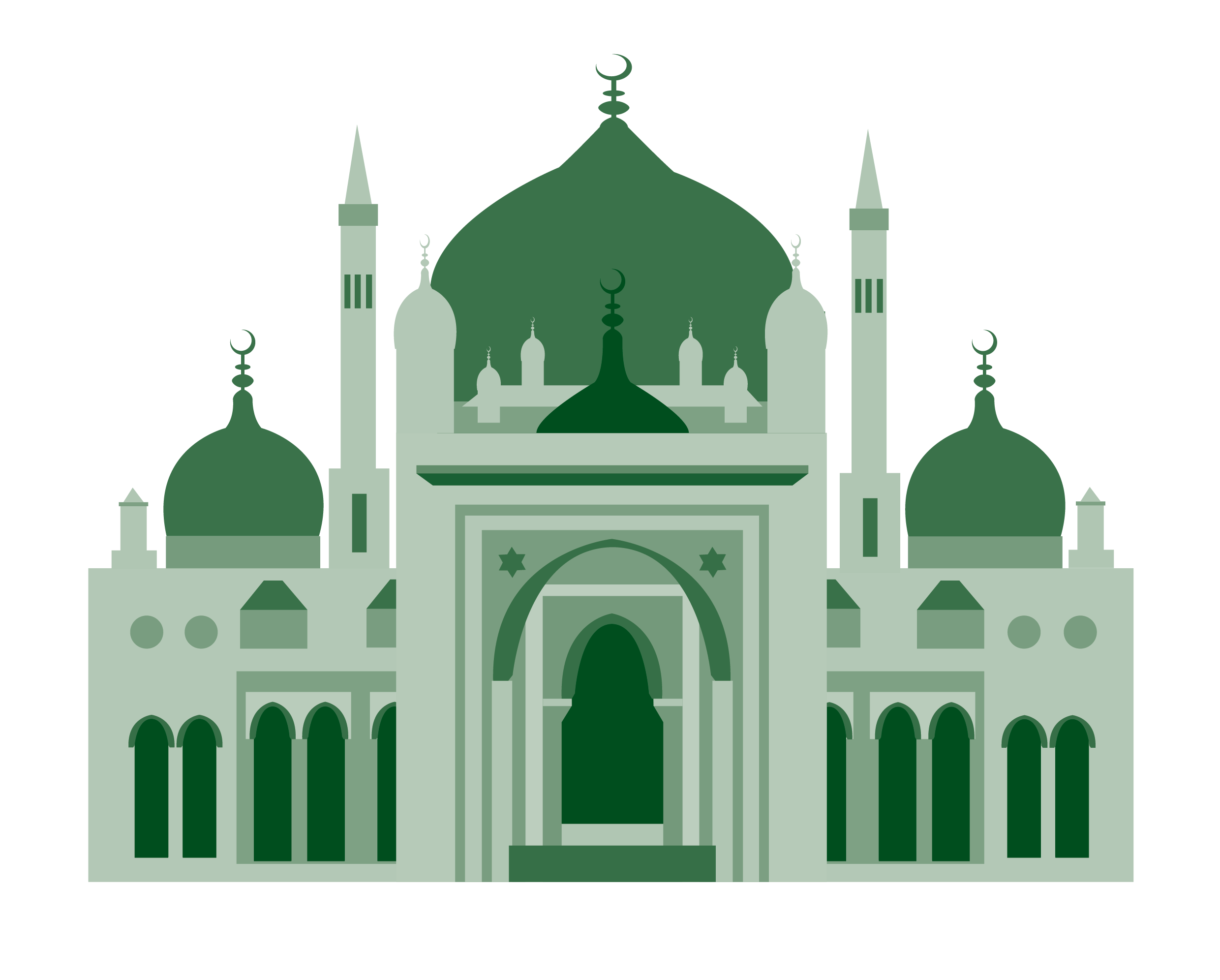 Building Middle Ages Mosque Medieval Architecture Facade Landmark Green Place Of Worship transparent background PNG free download
