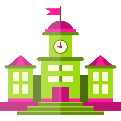 building scalable vector graphics icon school
