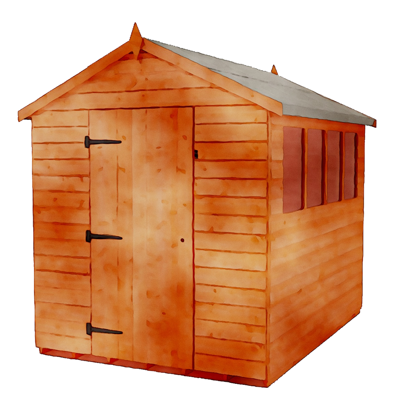 Building Shed Wood Stain Orange Sa Garden Buildings Outdoor Structure Roof transparent background PNG free download