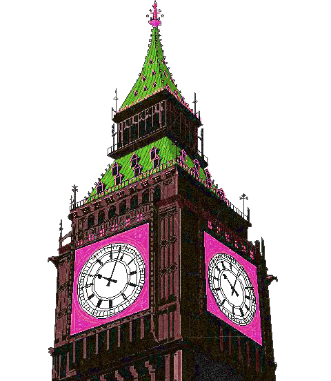 Buildings brown tower clock illustration transparent background PNG free download