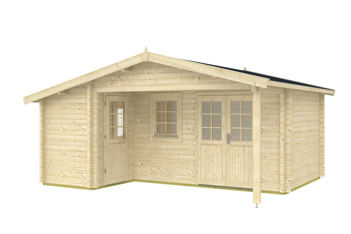 casa de verao wood garden building glazing wood