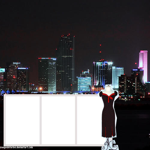 Night City Skyline with Glowing Glass Towers