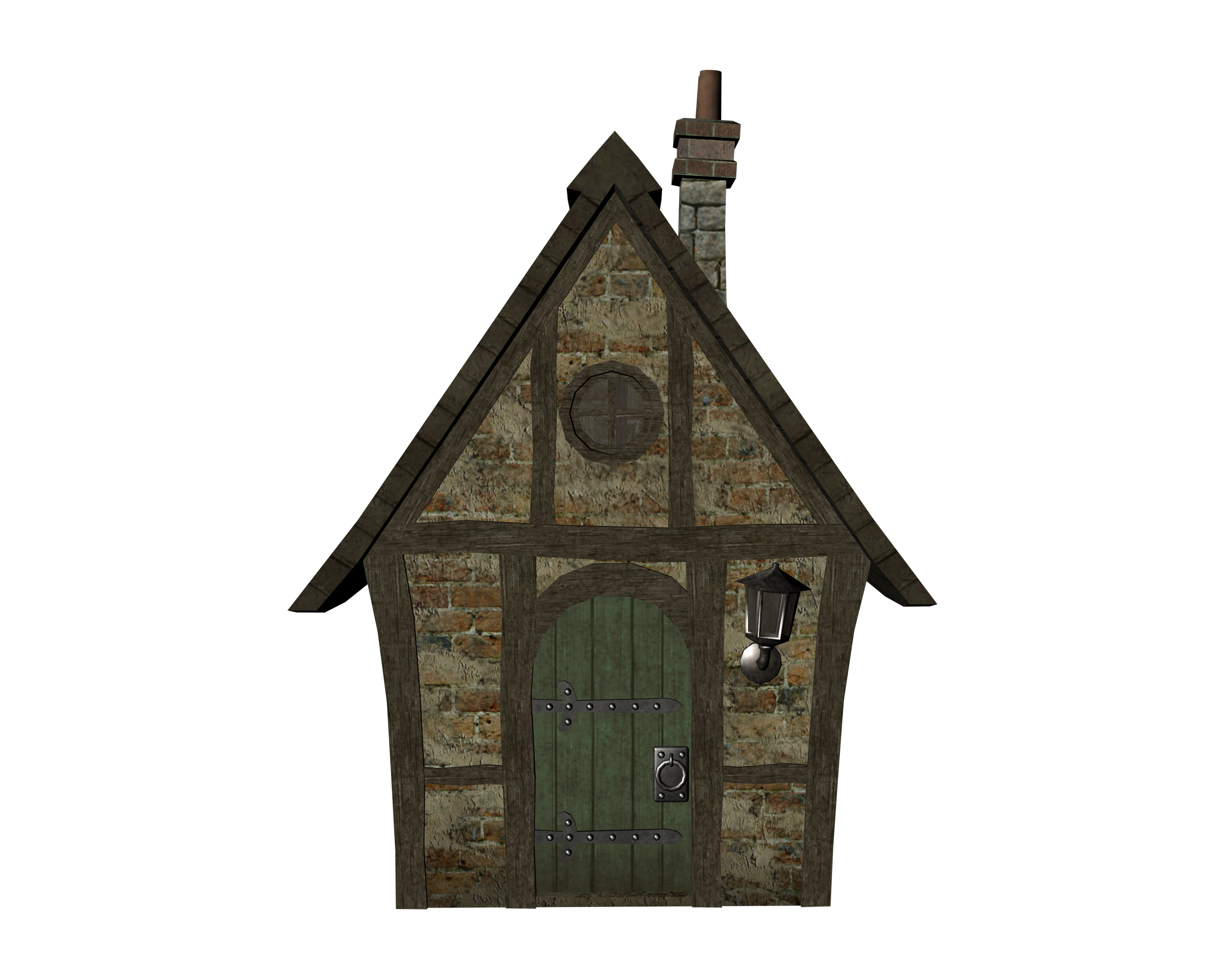 D Brick Houses concrete building transparent background PNG free download