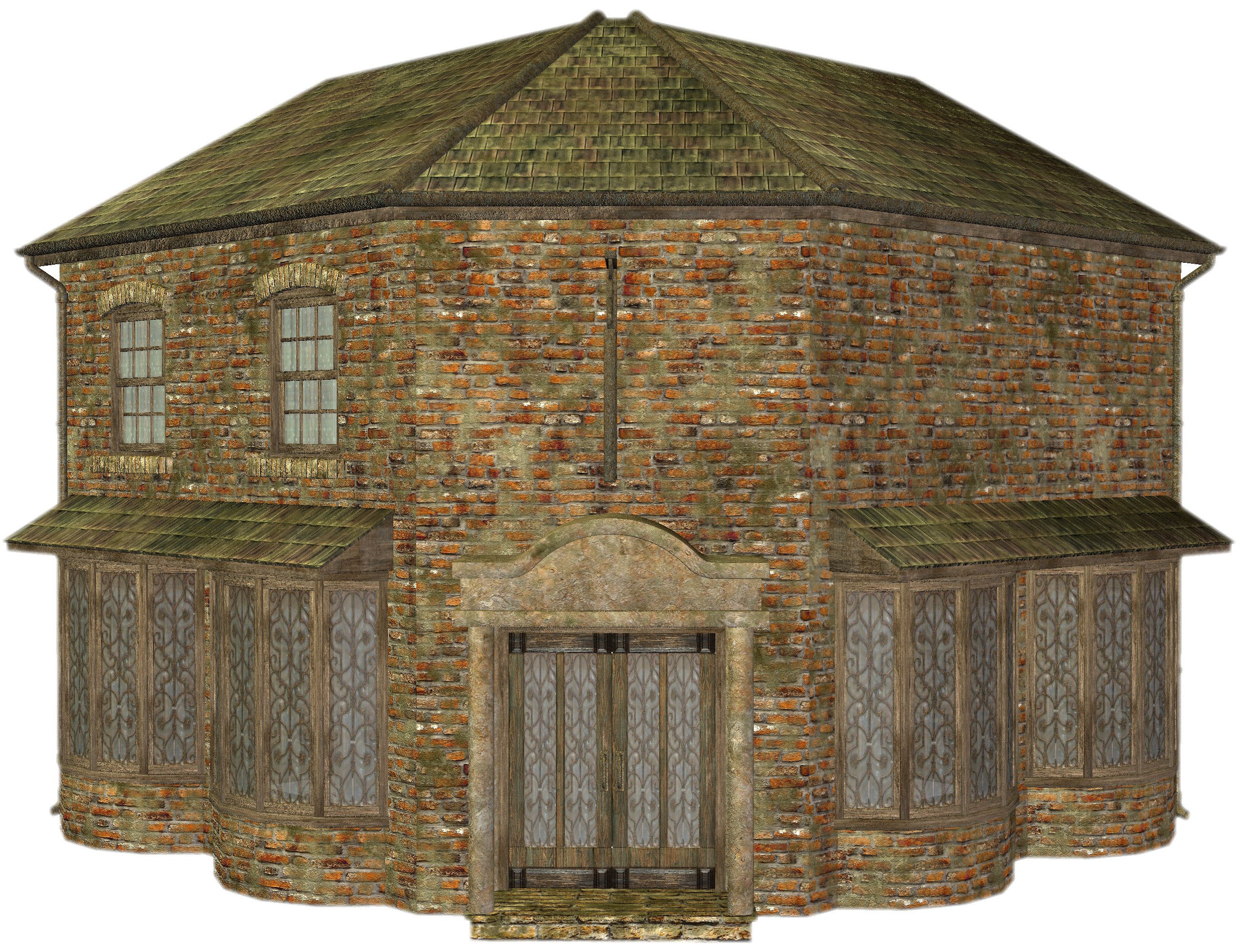 D House brown concrete building D illustration transparent background PNG free download