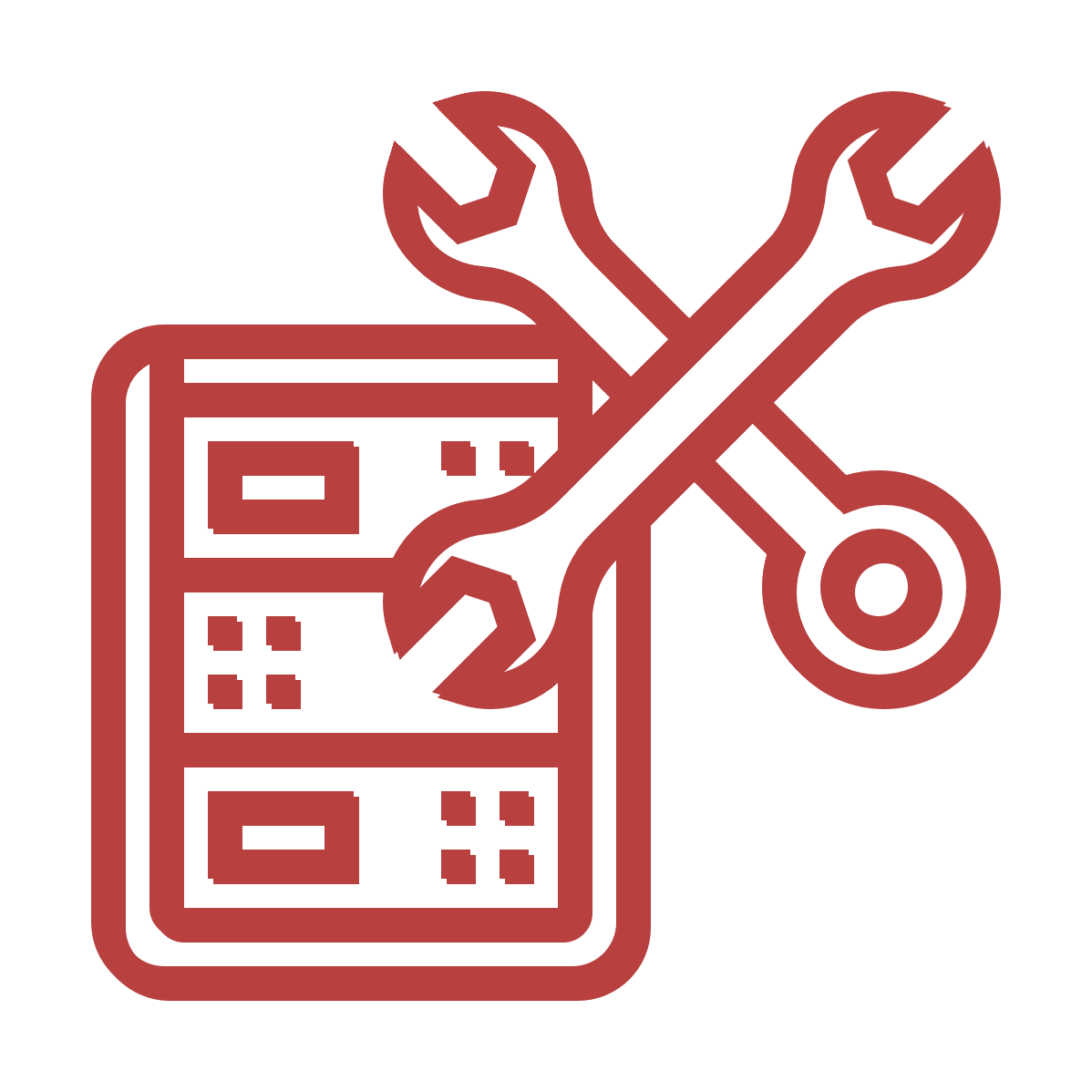 Data Management icon Repair icon Maintenance icon Server System Computer Managed Services Building Network Management Computer Program transparent background PNG free download