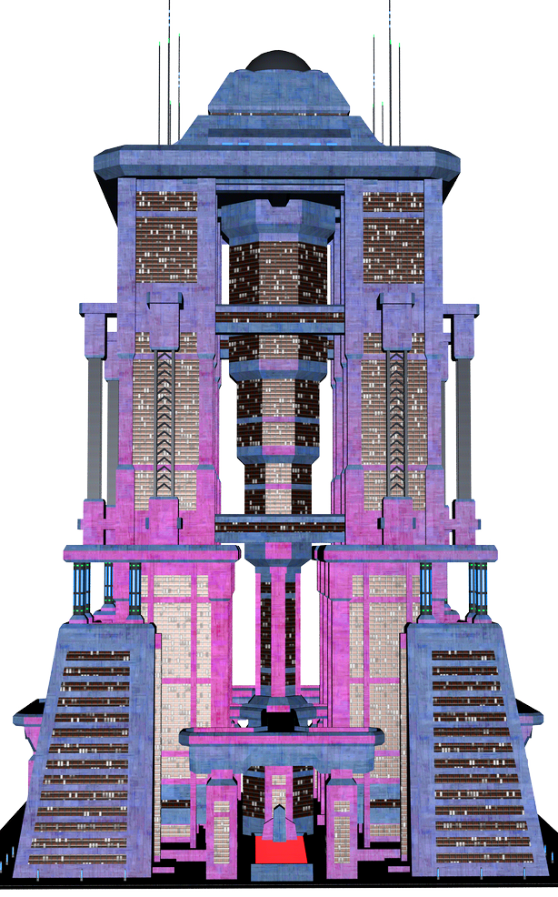 DYSTOPIA sf buildings purple and pink building illustration transparent background PNG free download