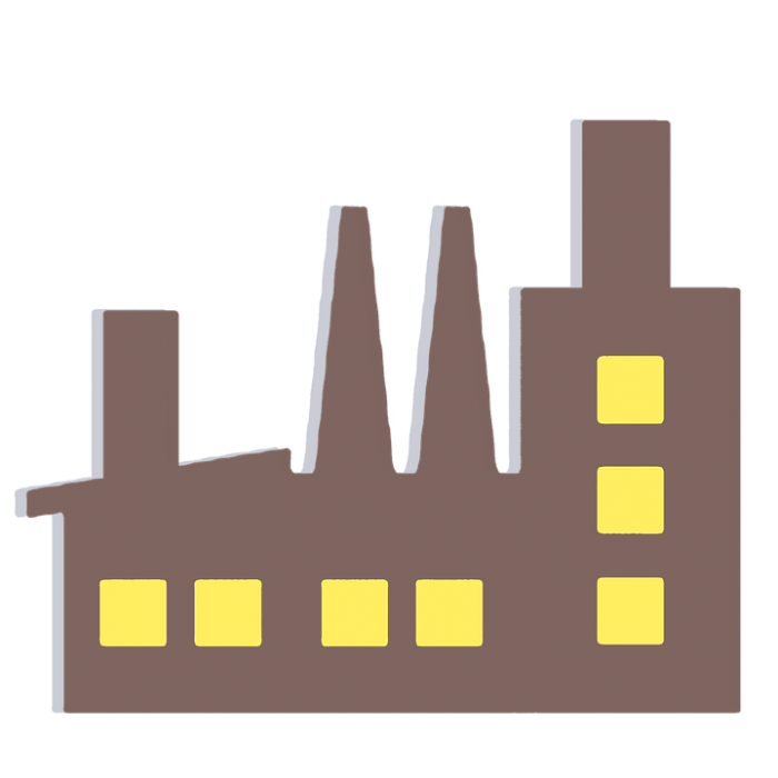 Factory Building Industry Drawing Logo transparent background PNG free download