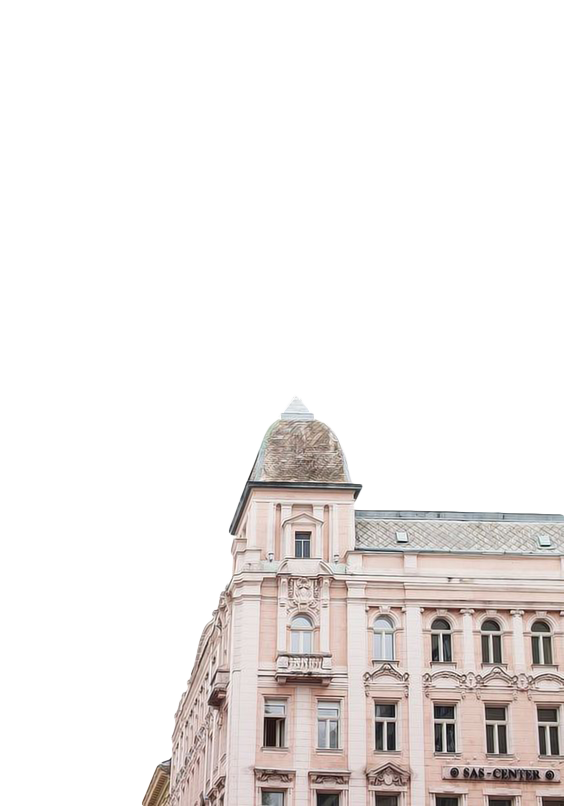 Fall selective graphy of pink and gray concrete building transparent background PNG free download