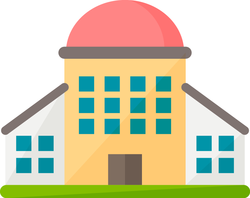 flat design building design vector material