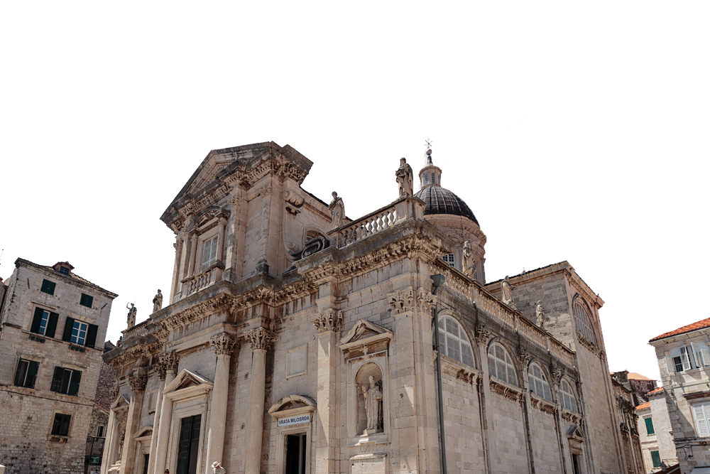 Gothic building under clear sky transparent background PNG free download
