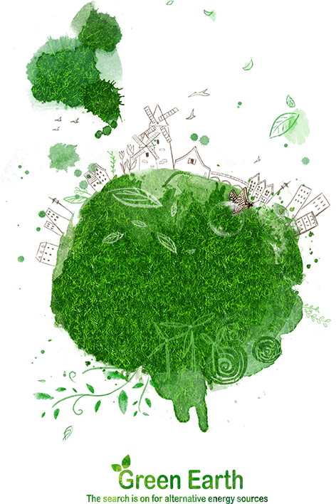 green environmental protection windmill green building