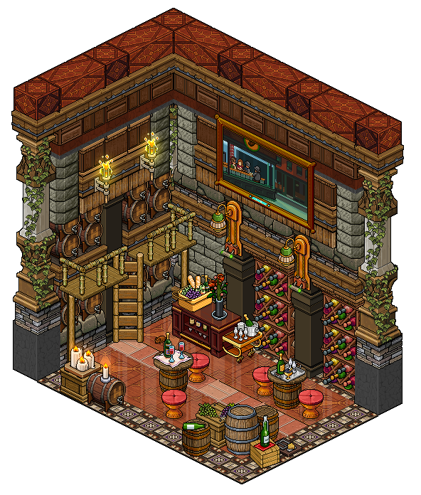 habbo building bedroom game building