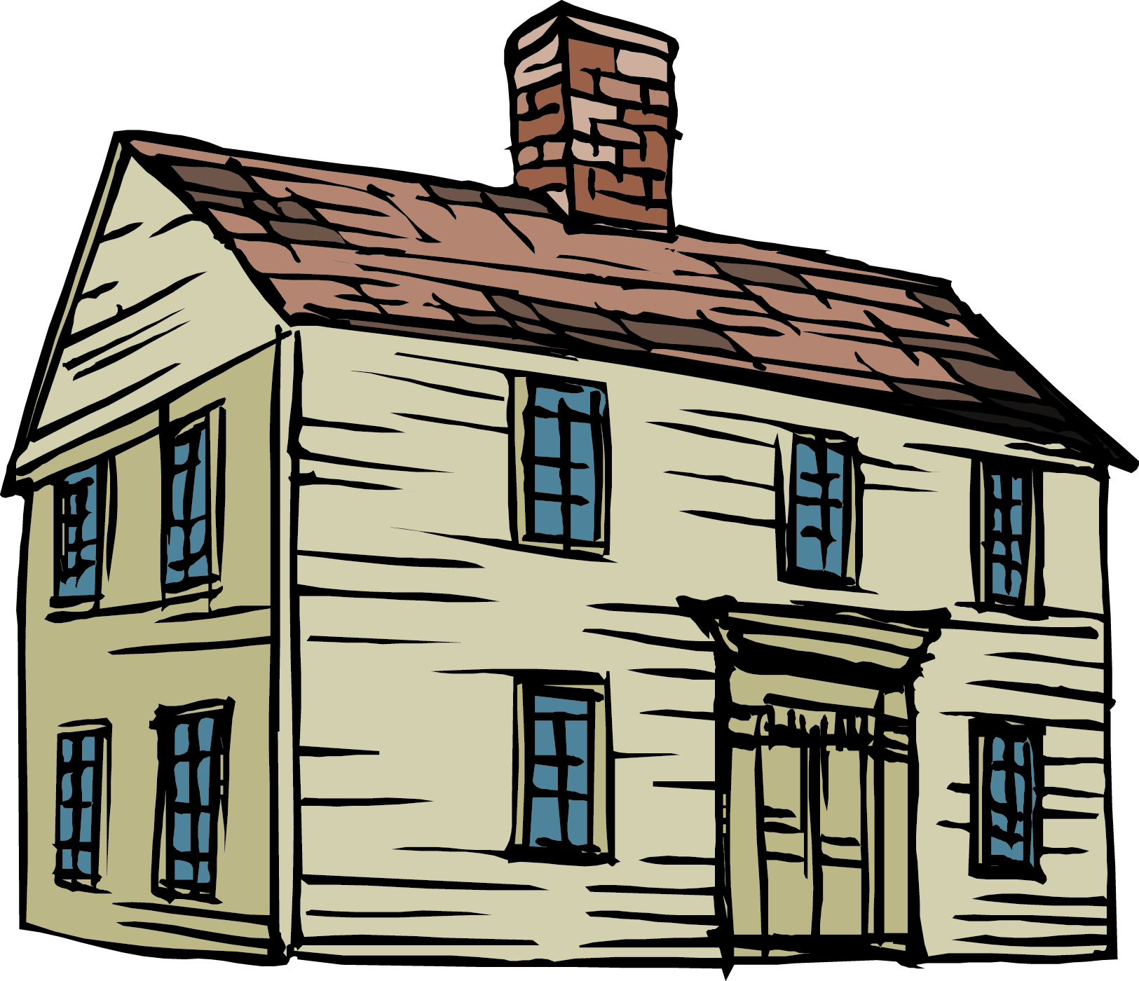 home building cartoon house building
