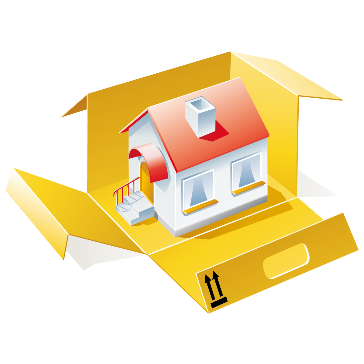 house cartoon building creative house