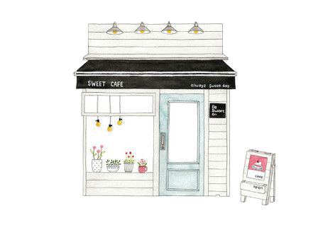 Large Building white and black wooden house illustration transparent background PNG free download