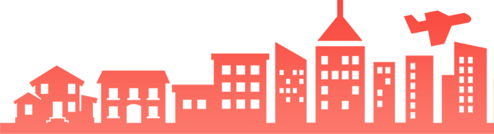 magicbricks real estate renting house apartment silhouette of city building