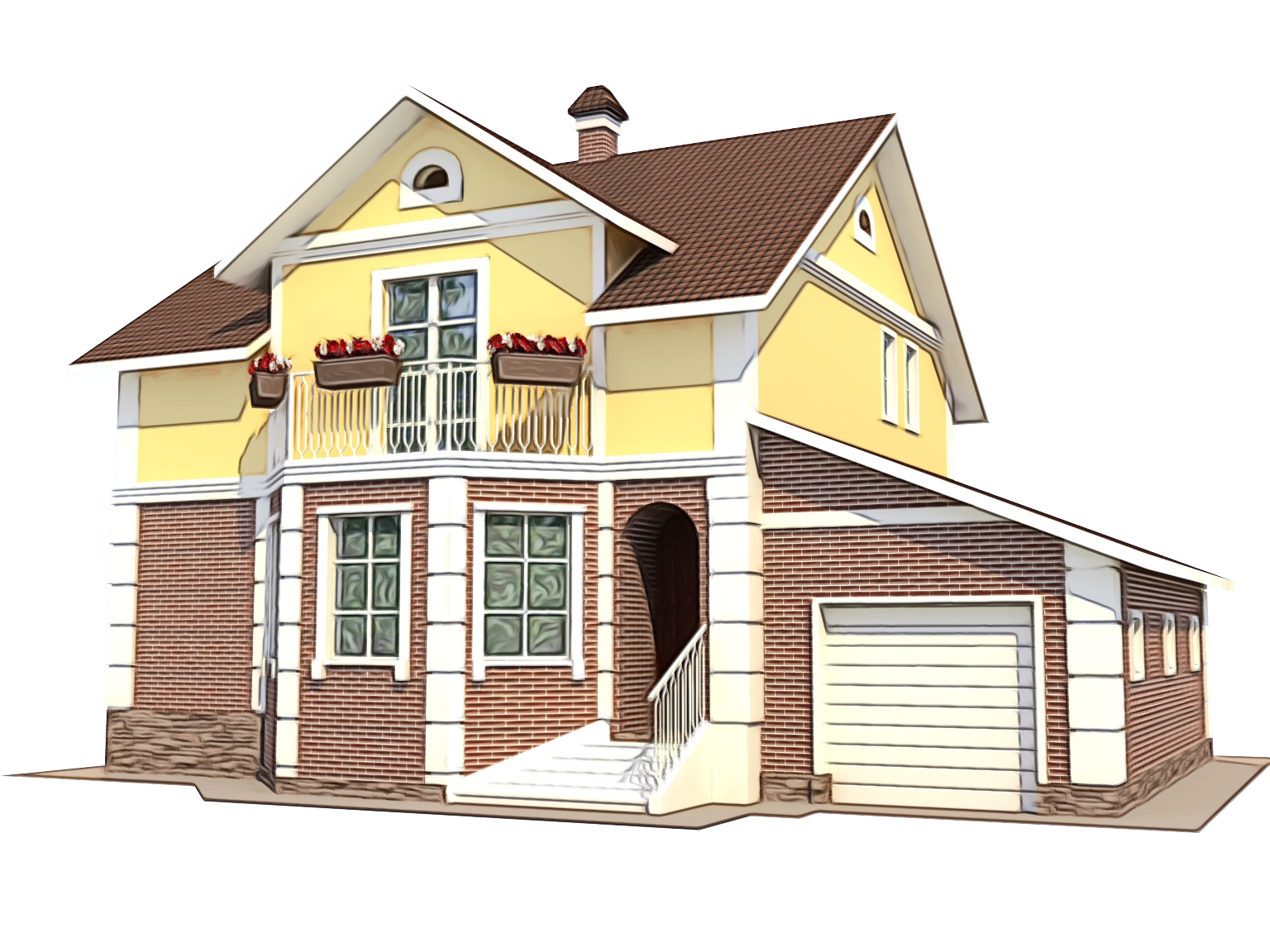 Real Estate Watercolor Paint Wet Ink House PicsArt Studio Building Desktop transparent background PNG free download