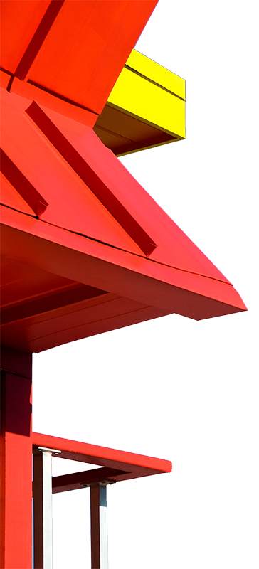 Red and yellow building illustration transparent background PNG free download