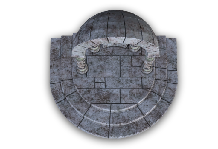 RPG Map Elements  gray concrete building transparent background PNG free download
