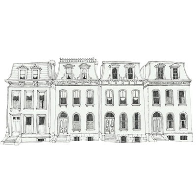 S white building sketch transparent background PNG free download