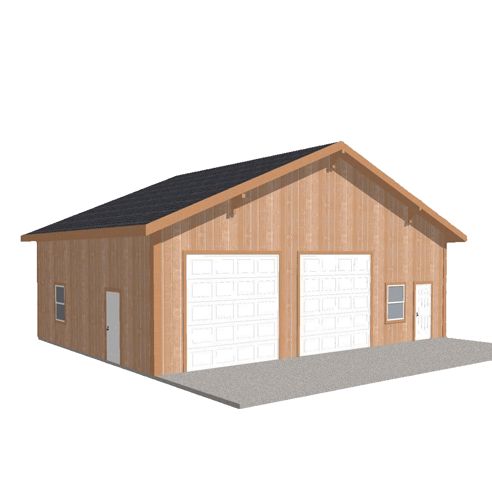 shed garage engineered wood pole building framing building