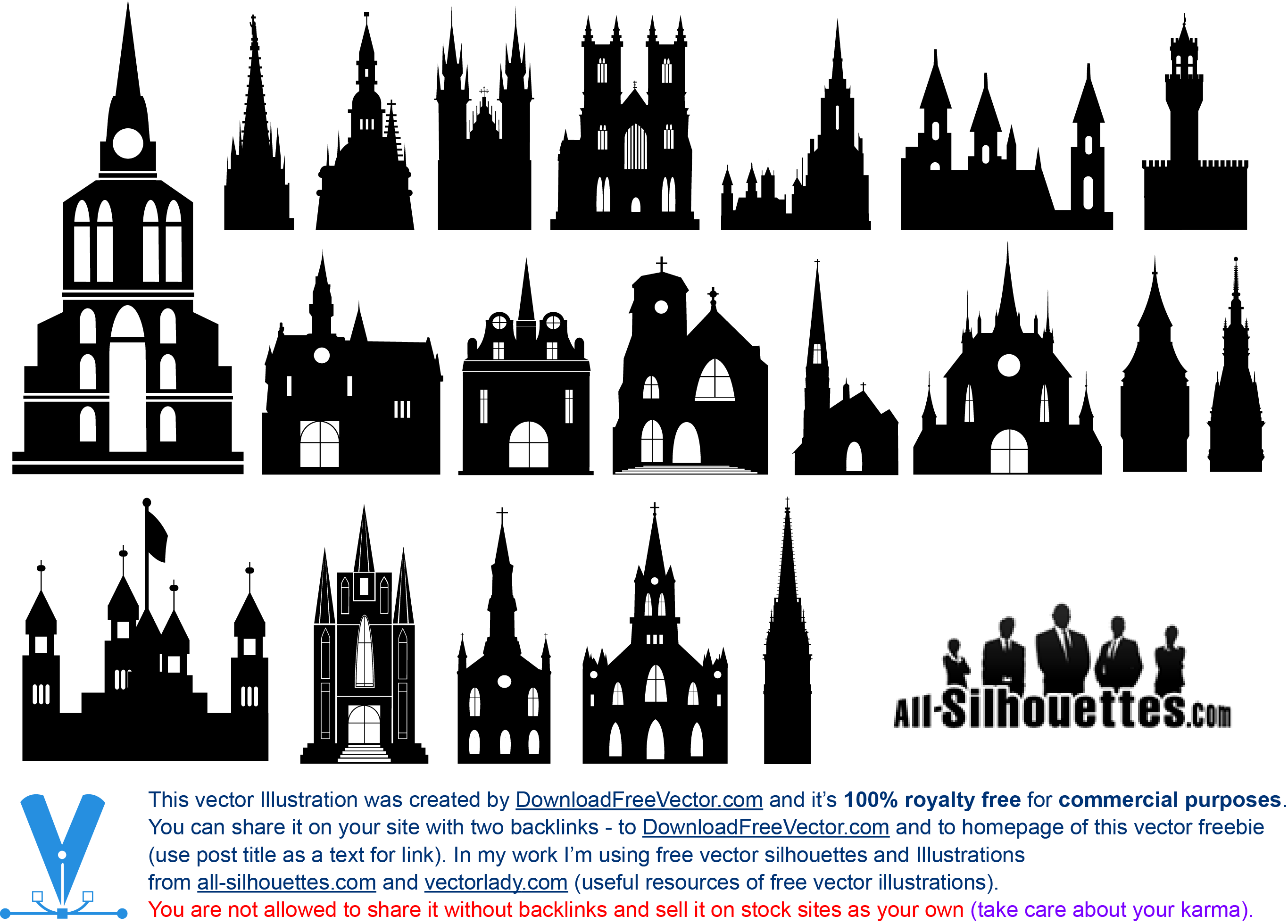 silhouette royalty free building