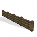 Spore Building Long wooden fence transparent background PNG free download