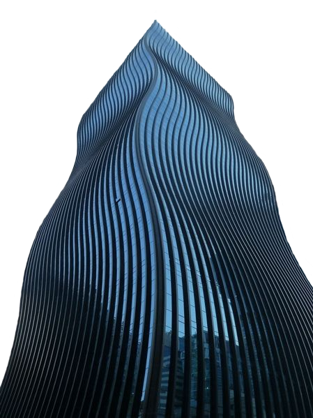 Structure s low angle graphy of curved glass building transparent background PNG free download.png