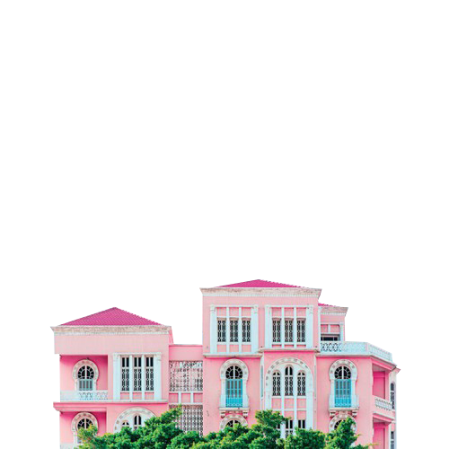 Syl Watchers pink concrete building illustratiomn transparent background PNG free download