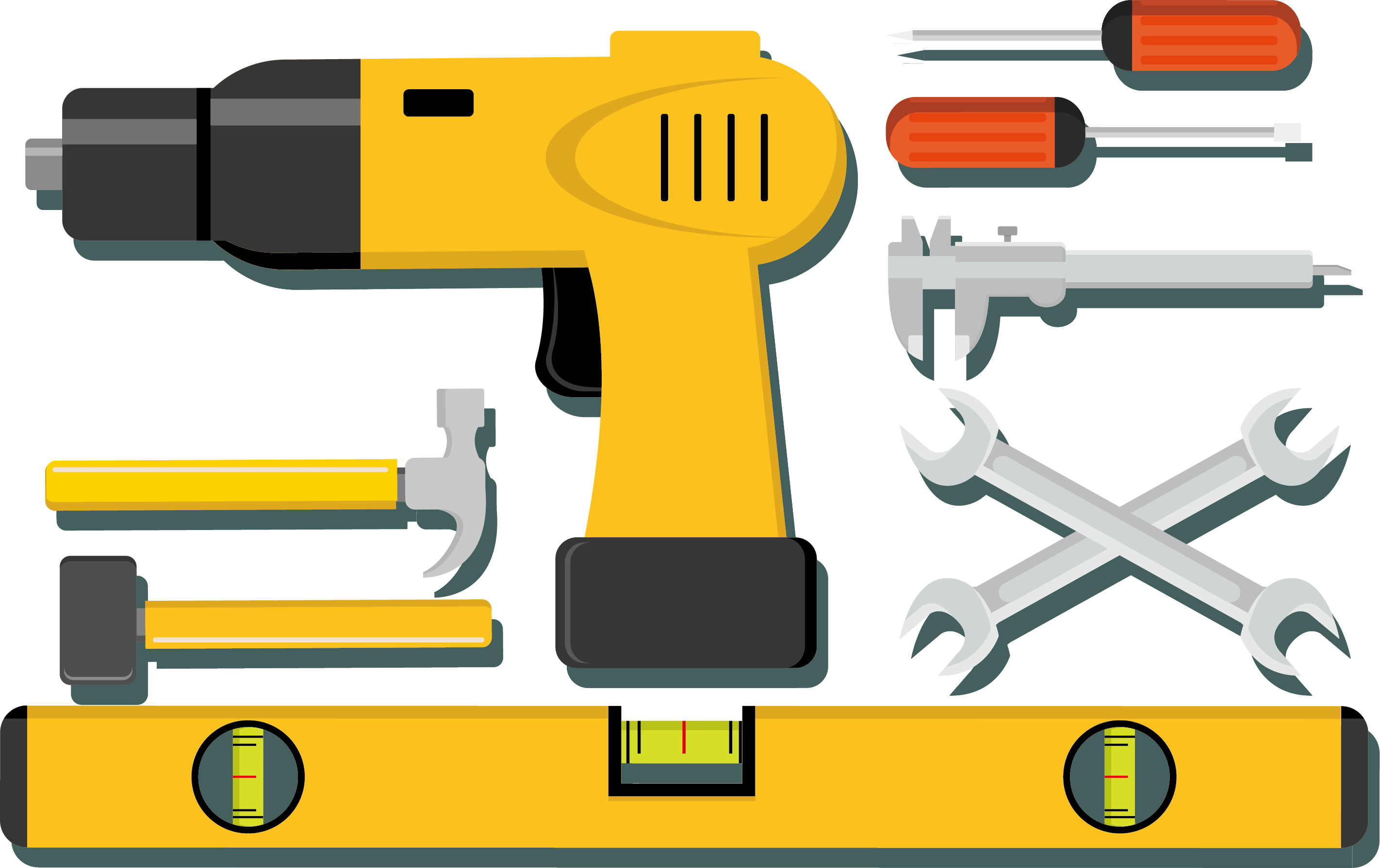 tool icon building decoration and decoration tools