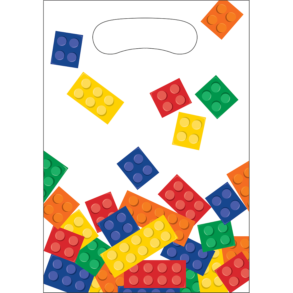 toy block party favor birthday bag color building blocks