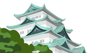 Travel scape white and green building illustration transparent background PNG free download