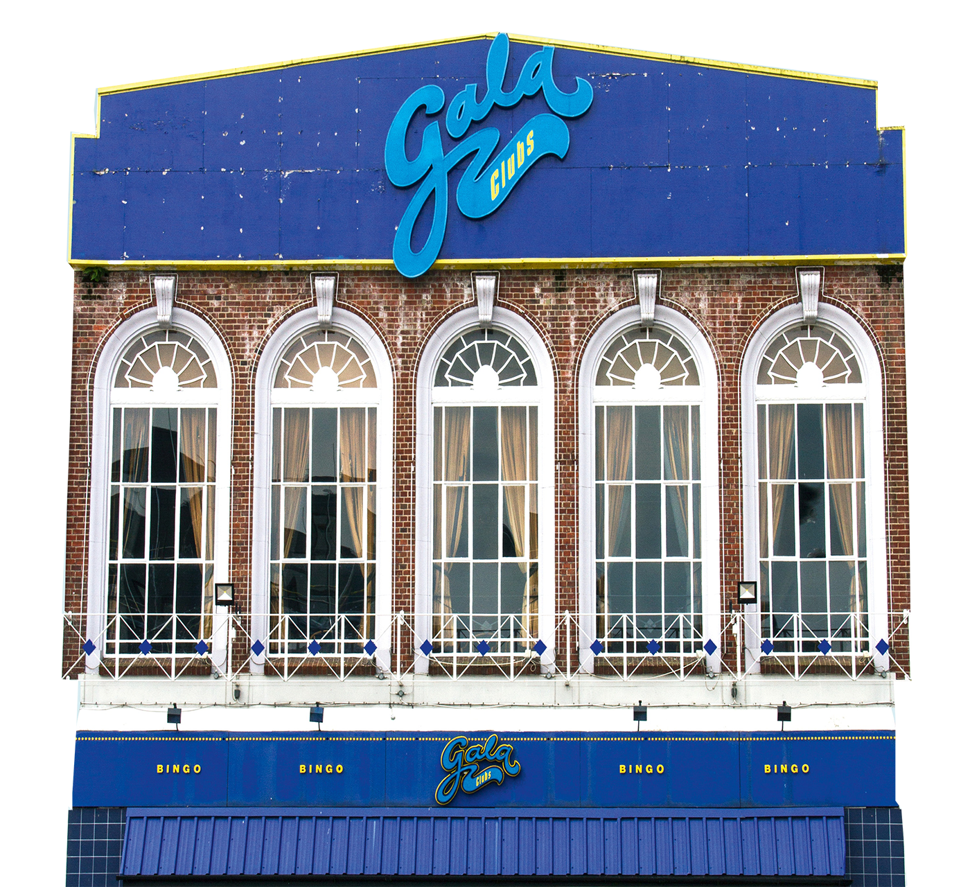 white and blue Gala concrete building transparent background PNG free download