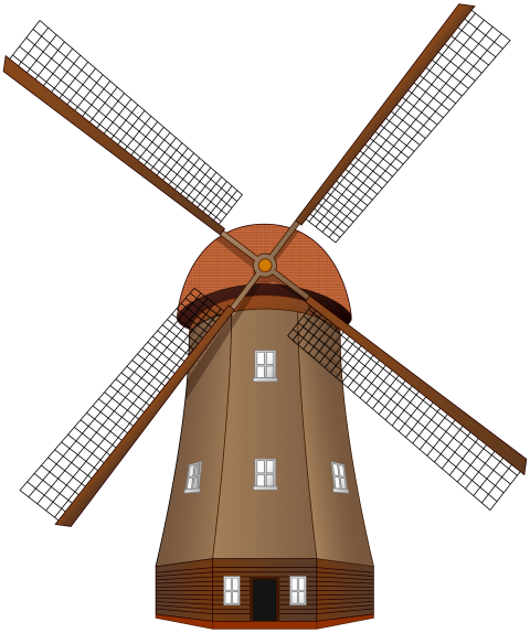Wind Windmill Watercolor Painting Drawing Wind Turbine Ceiling Fan Mechanical Fan Building transparent background PNG free download