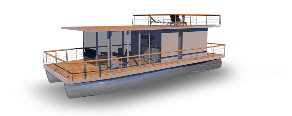 yacht houseboat pontoon building yacht