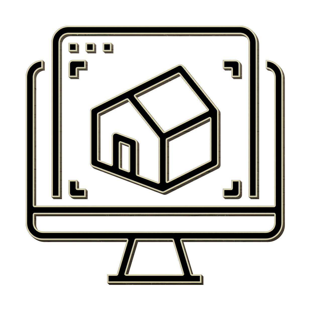 3d icon Construction icon Computer Building Information Modeling Rendering Visualization 3D Modeling Software transparent bac