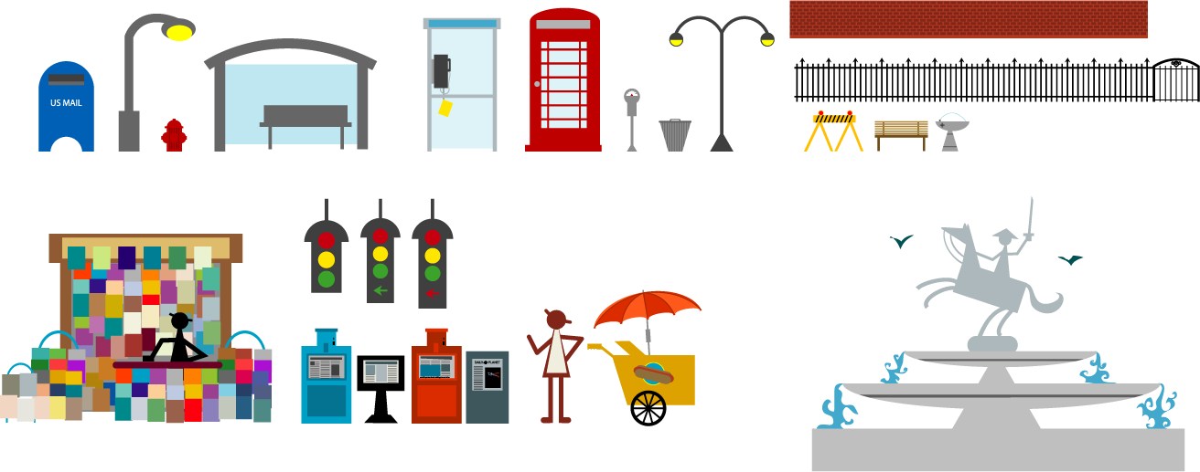 adobe illustrator building illustration vector city street article