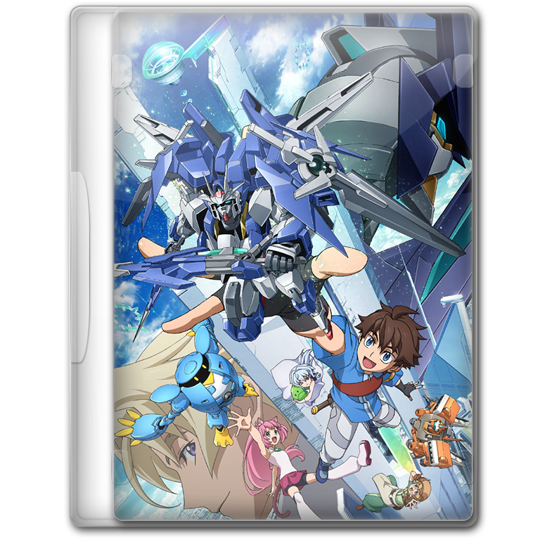Anime Spring Season Icon Gundam Build Divers Gundam graphic folder icon transparent bac