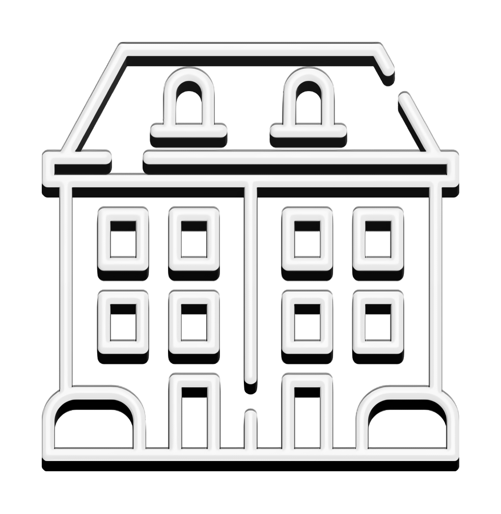 Apartment icon Urban Building icon Architecture and city icon Line Art Black And White Meter Geometry Mathematics t