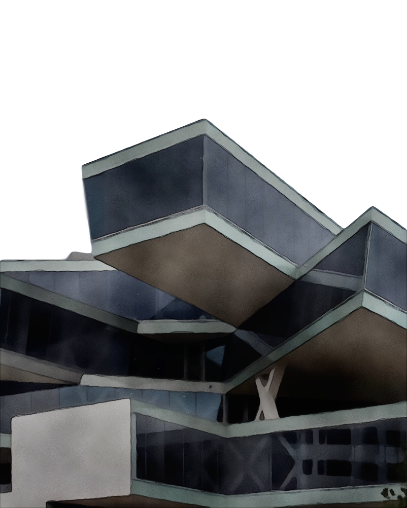 Architecture brutalist architecture daylighting building facade Watercolor Paint Wet Ink Reinforced Concrete Roof Rectangle Steel transparent bac