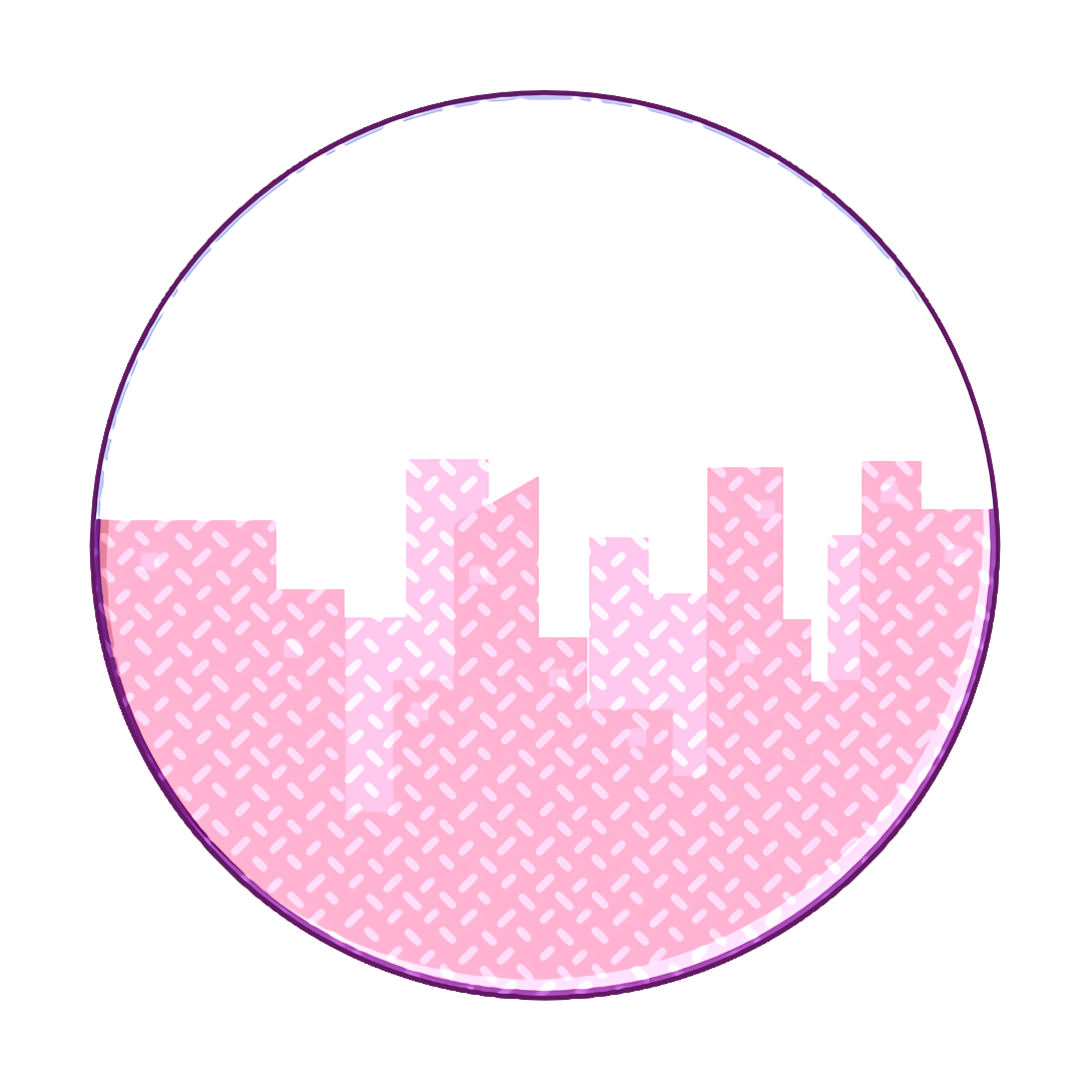 Architecture icon building icon busy icon City Icon Landscape Icon Town Icon Pink Text Purple Magenta transparent bac