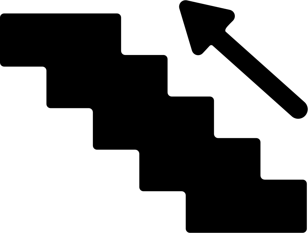 arrow stairs computer icons building font