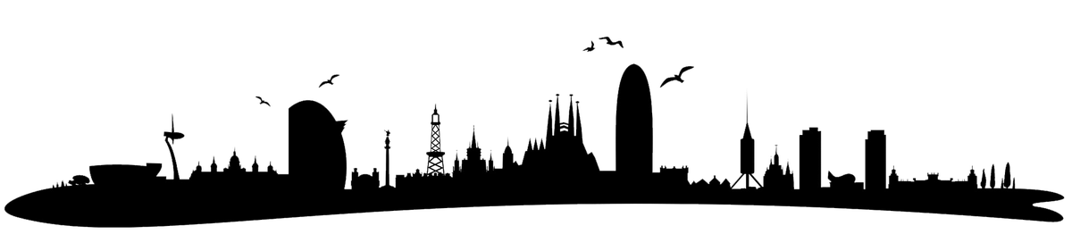 automobils prat barcelona skyline building barcelona skyline